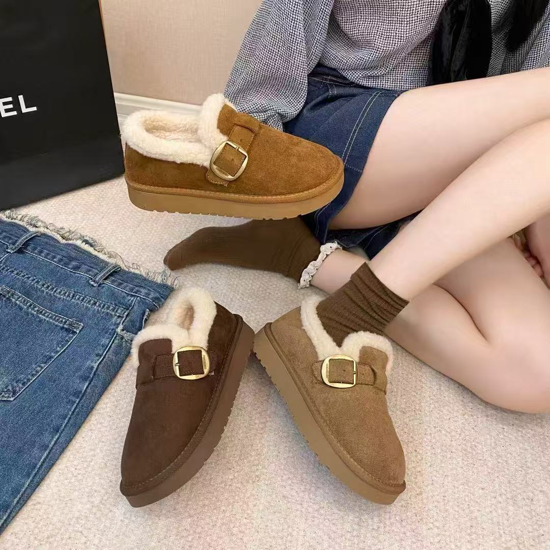 【静姐专享】LL003秋冬新款加绒百搭时尚勃肯鞋
