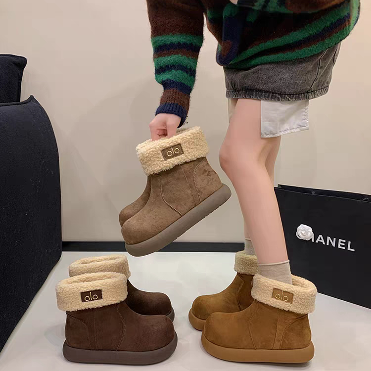 AXX703冬季新款加绒厚底时尚雪地靴