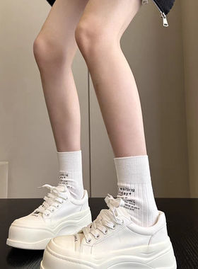 【妮娅专享】AAL53-76高定真皮厚底超轻二穿休闲鞋