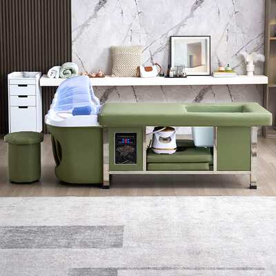 Thai style shampoo and massage bed