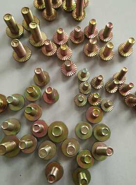 六角法兰面螺丝 法兰栓 白彩带齿六角螺丝 汽车专用紧固件M6-M10