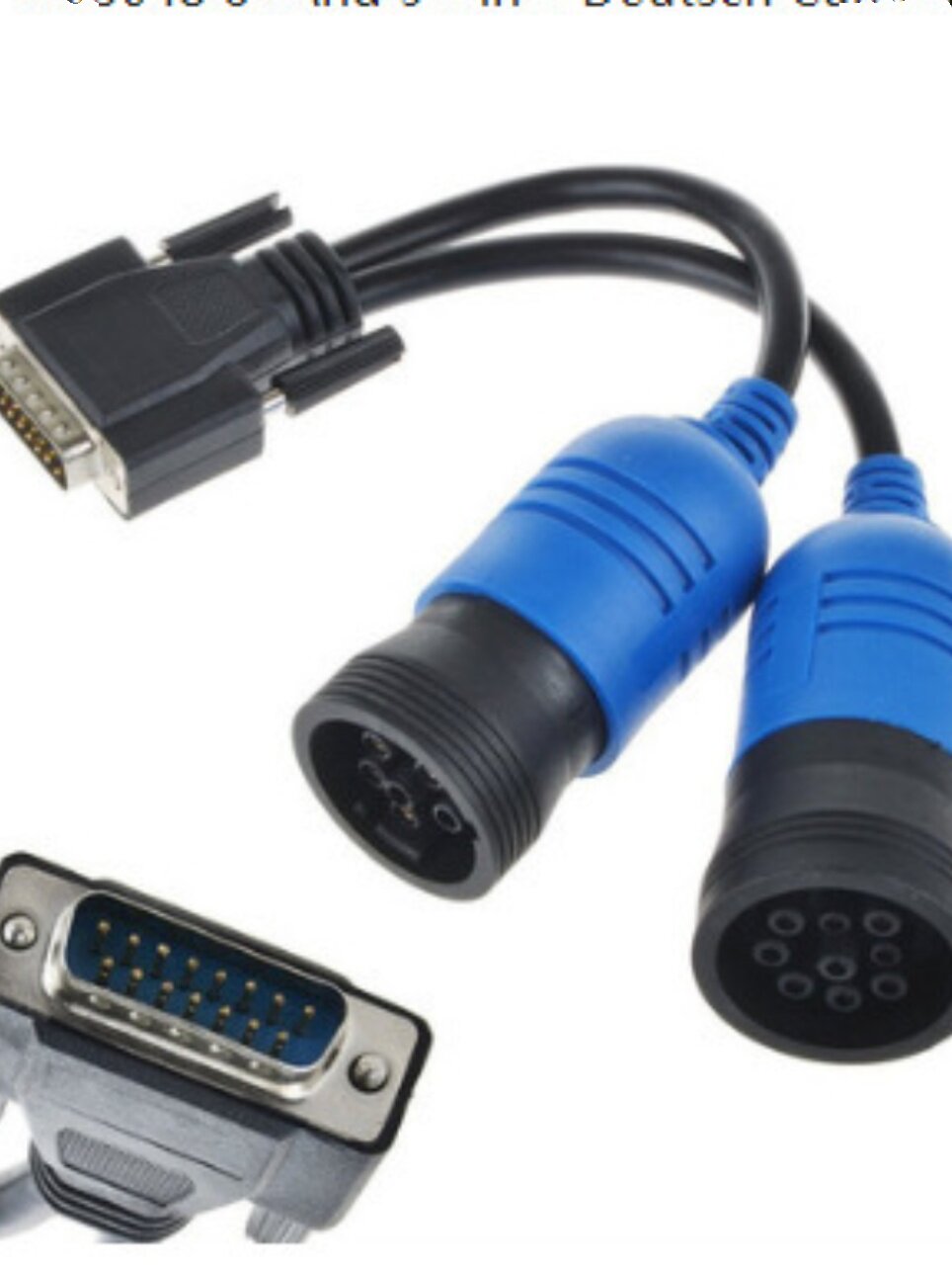 NEXIQ 차량 진단 케이블용 6- 및 9PIN Y DEUTSCH CUMMINS 어댑터