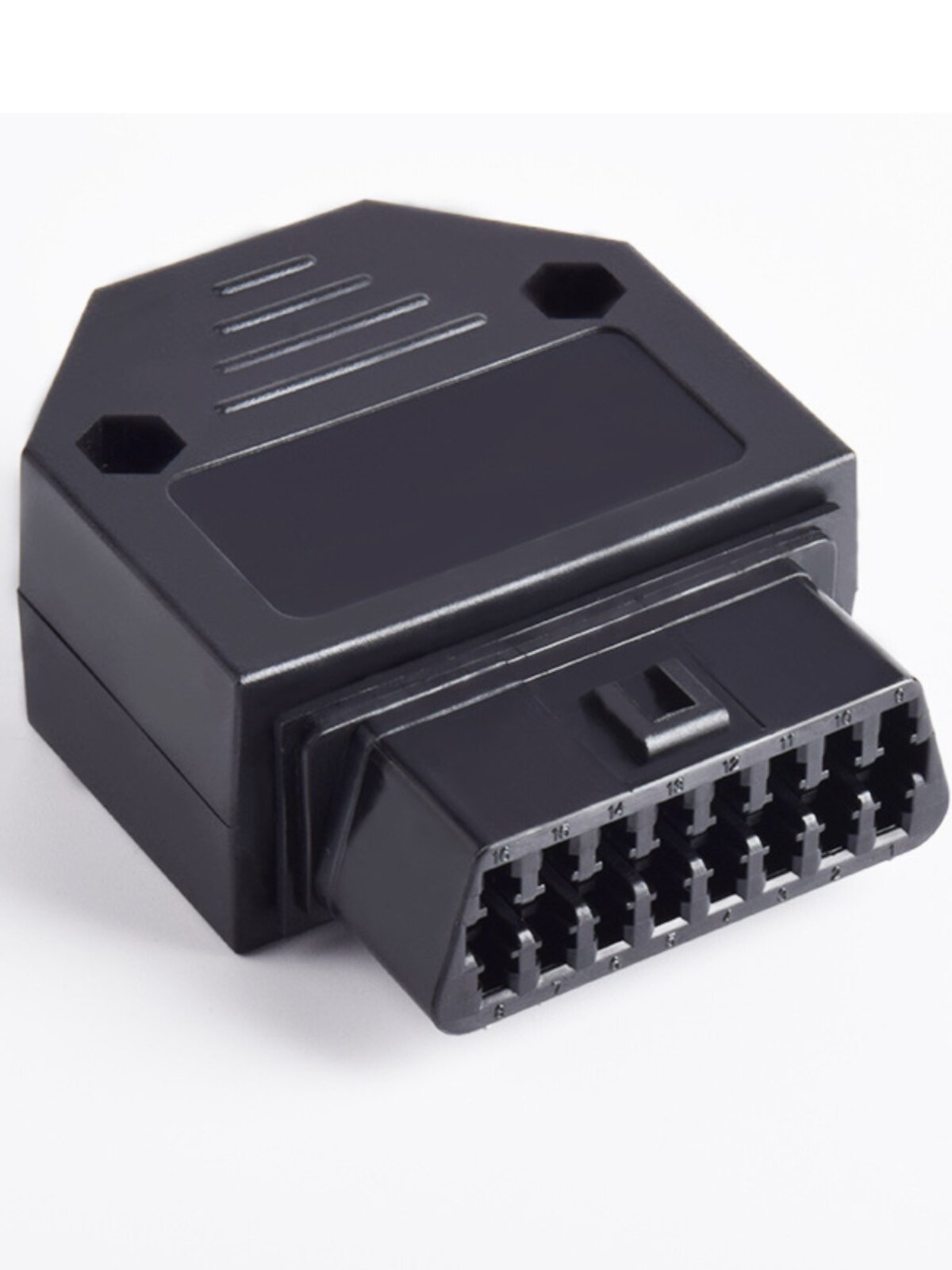 OBD 16 핀 암 커넥터 OBD2 커넥터 플러그 + 쉘 + 터미널 + 나사 16 핀 DIY 터미널