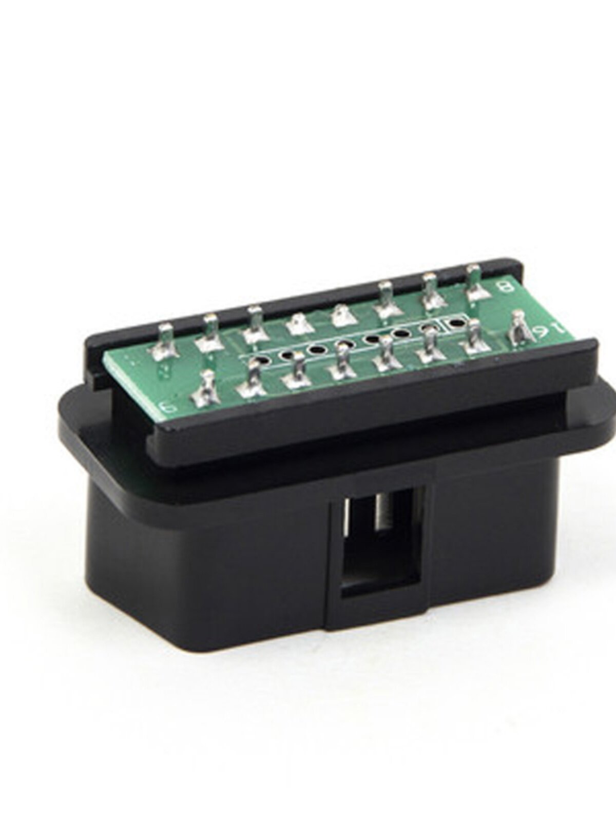 OBD 남성 OBD 16 핀 커넥터 12 V 24 V 자동차 및 트럭에 적합한 16 핀 직선 구부러진 핀 다중 커넥터