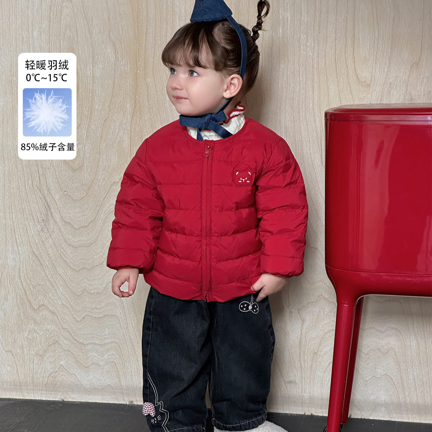 婴幼儿宝宝羽绒服轻薄外套2026秋冬新款女童外穿保暖内胆90白鸭绒