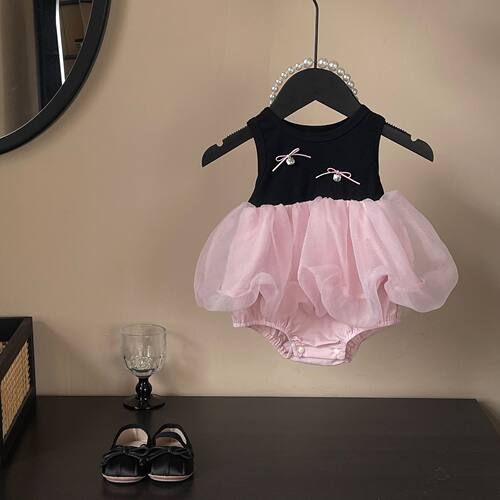 婴童裙子夏季新款连衣裙儿童纱裙女孩周岁礼服宝宝生日衣服公主裙