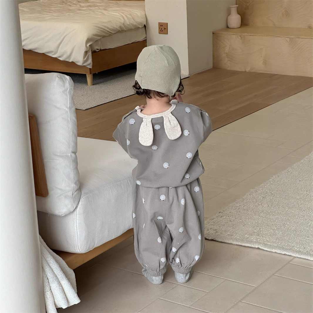 2折专区宝宝衣服秋2025新款童装男童套装秋款儿童波点卫衣两件套,童装/婴儿装/亲子装,儿童运动套装,淘宝优惠券,粉丝福利购,淘宝优惠卷