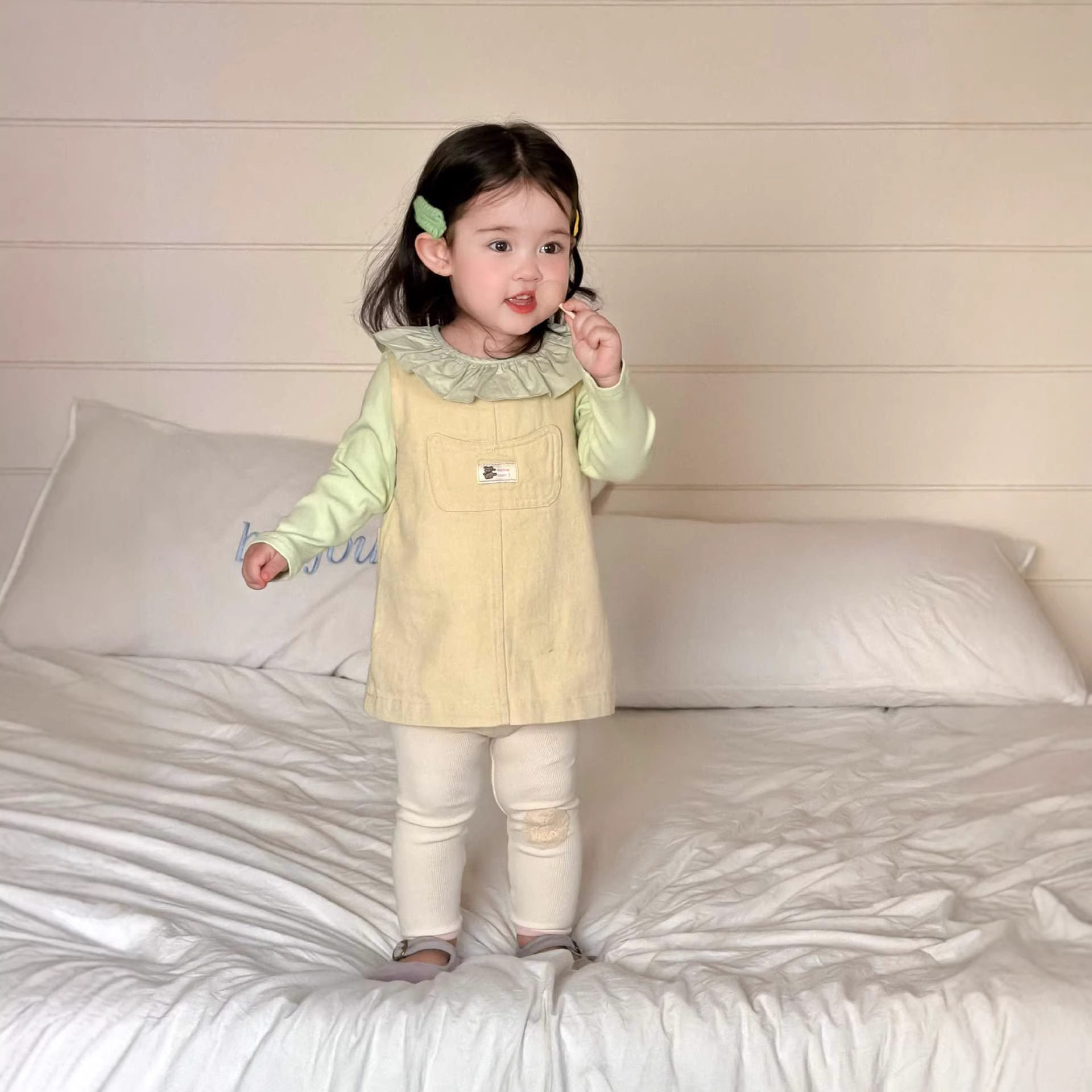 宝宝春装2026新款童装儿童春季衣服女童娃娃衫背带裙套装,童装/婴儿装/亲子装,背带,淘宝优惠券,粉丝福利购,淘宝优惠卷