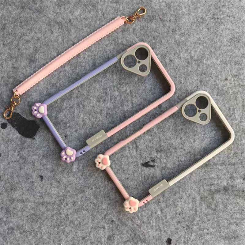 17air原创16新款可爱熊爪日韩iPhone15promax手机壳适用苹果14plus镂空散热12pro防摔边框11卡通女式xr卡通13