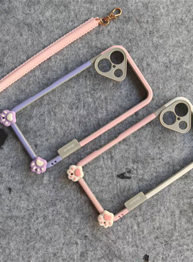 17air原创16新款可爱熊爪日韩iPhone15promax手机壳适用苹果14plus镂空散热12pro防摔边框11卡通女式xr卡通13