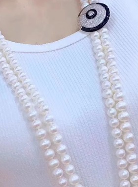 流行贝珠毛衣链婚纱摄影道具