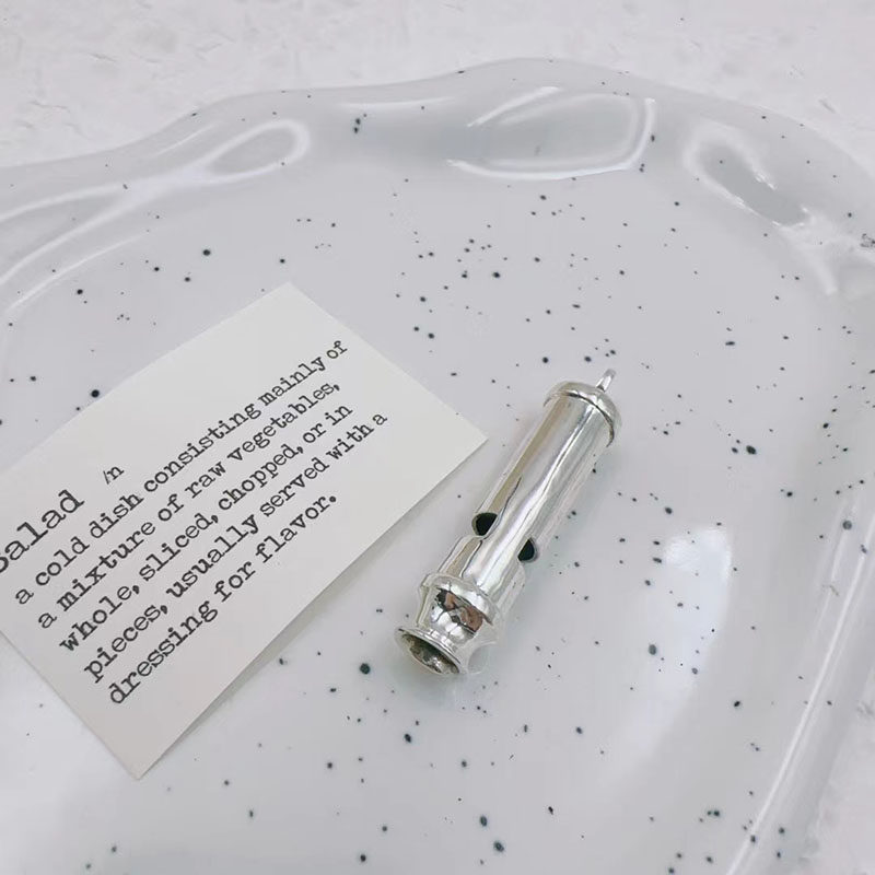 925纯银流行饰品气质百搭项链锁骨链哨子吊坠挂价配饰