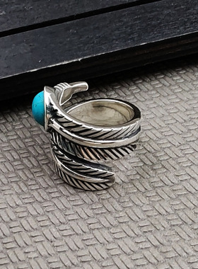 925流行饰品男女百搭开口羽毛