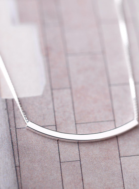 s925时尚方管日韩版女款促销项链