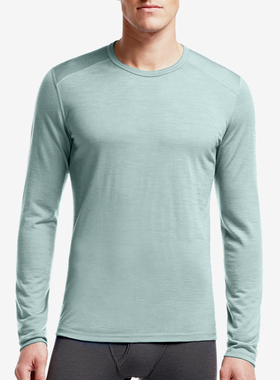 新西兰美利奴羊毛内衣Oasis200长袖T恤男休闲保暖排汗打底衫速干