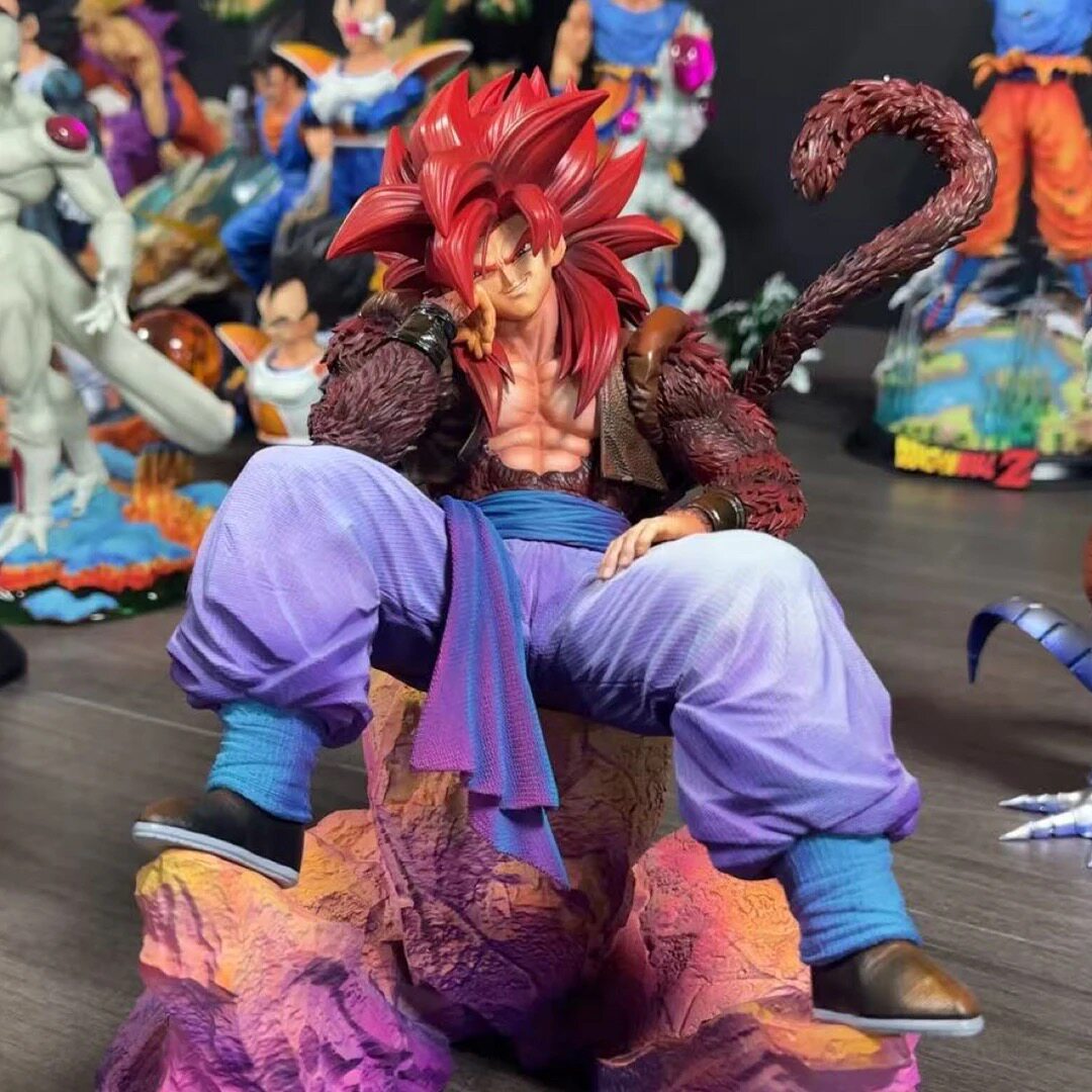 49模型 fwx坐姿超四悟吉塔1/6场景地台 龙珠树脂雕像翻模