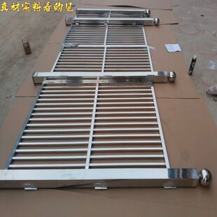不锈钢护栏院子围栏院门隔离围墙小门庭院对开单门宠物寄养间挡鸡