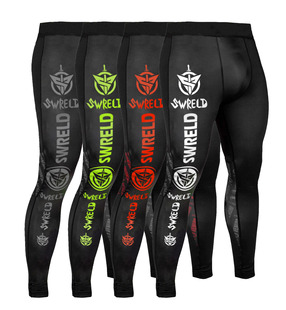 毒液男子训练紧身长裤格斗柔术防磨跑步运动透气速干打底健身裤