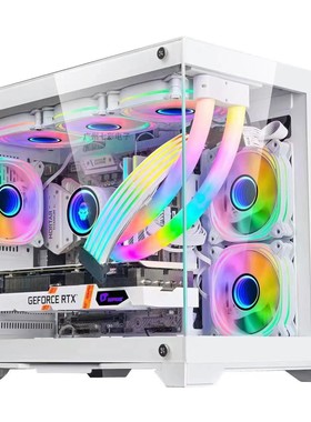 玩嘉孤勇者mini海景房机箱主板MATX240/360水冷全侧透ITX游戏机箱