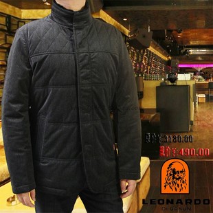 立领兔毛可脱卸棉服0208 LEONARDO利奥纳多绒面秋冬季 缺46码 54码