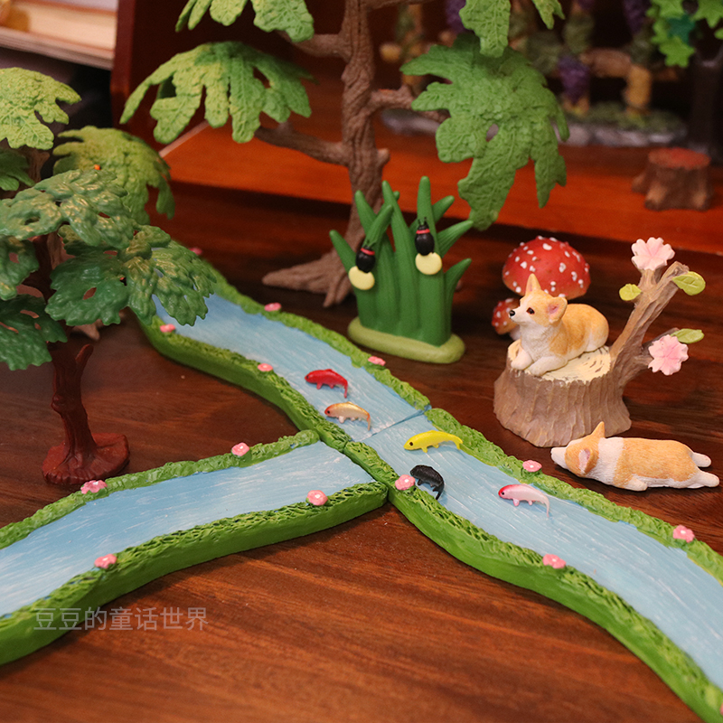 树脂河流小溪模型装饰摆件