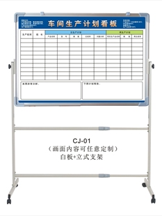 工厂车间生产看板支架公司办公室计划工作推进表排班公告栏告知牌