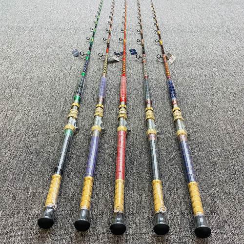 Oscar fisher手工船竿 全富士加强导环 1.8M 船钓竿电绞竿放流竿