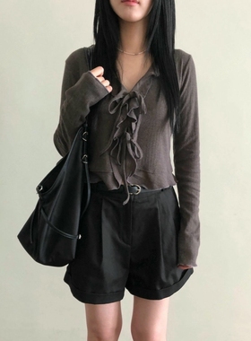 form韩国2025秋季MURMURING新款时尚百搭宽松显瘦针织衫