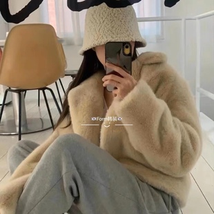 途韩国东大门代购 25冬loveyousomuch赵露思环保皮草lysm短外套