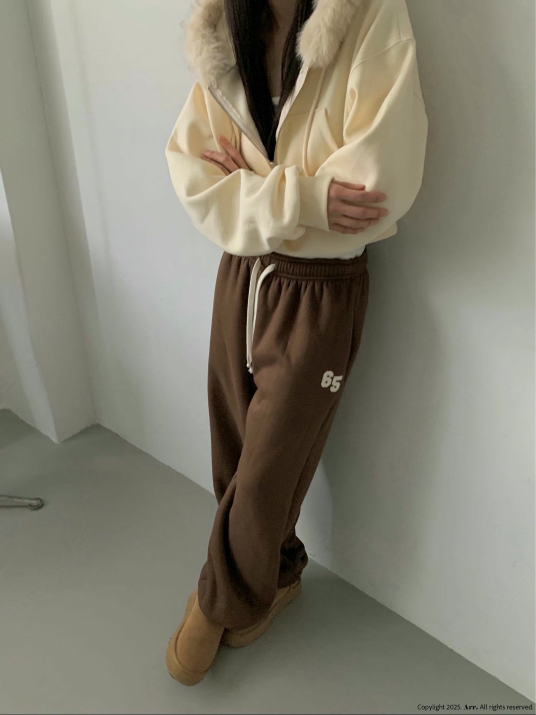 form韩国2025秋季Arr新款时尚百搭宽松显瘦束脚卫裤