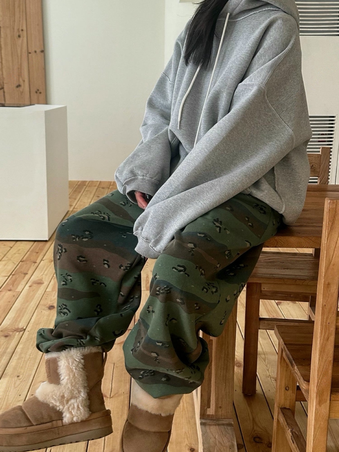 form韩国2025秋季BYRING新款时尚百搭宽松显瘦卫裤