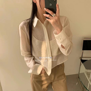 form韩国东大门代购新秋more than yesterday假两件衬衫