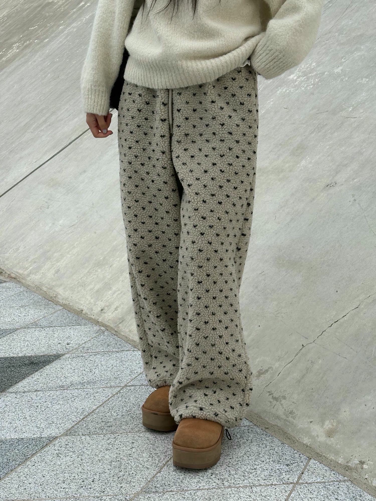 form韩国2025秋季Verbena新款时尚百搭宽松显瘦休闲裤卫裤