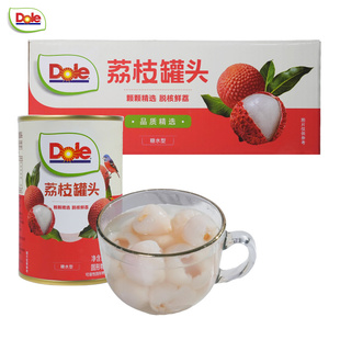 dole都乐糖水型荔枝罐头425g*2罐即食荔枝罐头水果罐头开盖即食