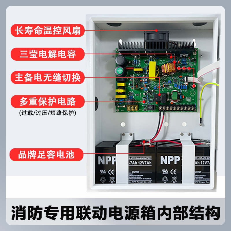 24v消防联动电源箱 壁挂电源箱2a5a10a20a30a40a厂家包邮消防验收