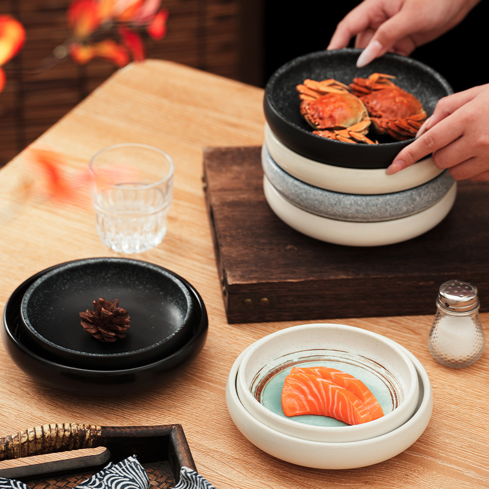 碟子家用陶瓷咸菜碟泡菜碟餐具日式小碟子火锅烤肉蘸料碟调料小碗