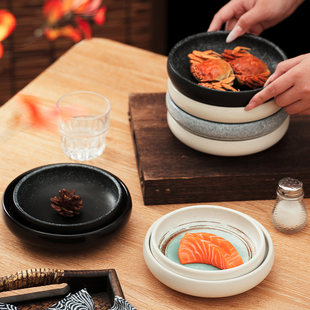碟子家用陶瓷咸菜碟泡菜碟餐具日式小碟子火锅烤肉蘸料碟调料小碗