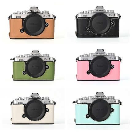 适用于尼康ZFC相机套复古保护皮套 zfc真皮底座半套 仿皮肩带卡包