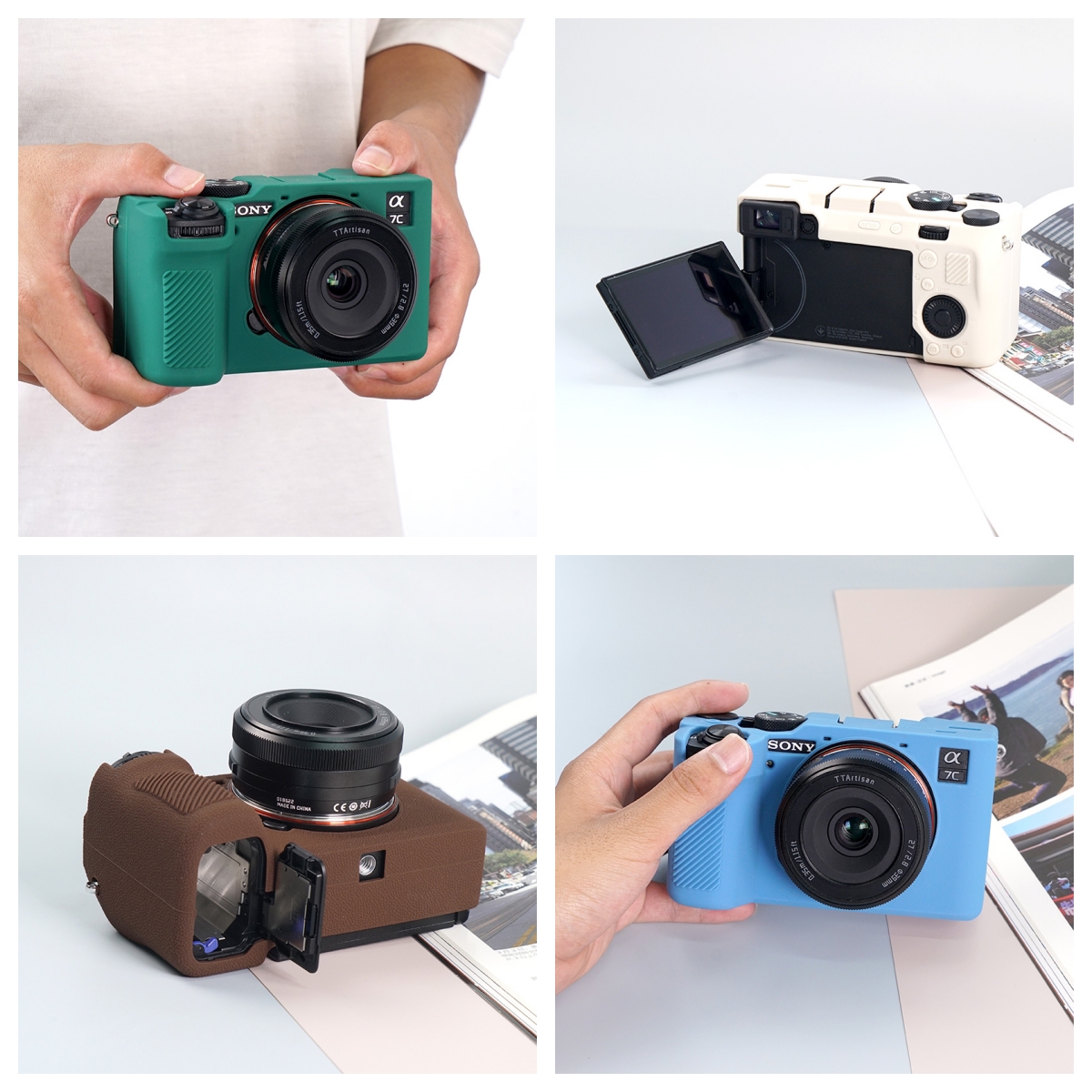 sony硅胶套适用于索尼A7CII保护套A7C2/A7CR相机包专用保护套软壳