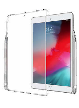 适用2021iPad9 10.2第九代缺边保护套伴侣带笔槽9.7透明硅胶后壳8