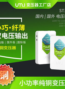 变压器220v转110v小功率便携美国日本100v降压电源电压转换器100w