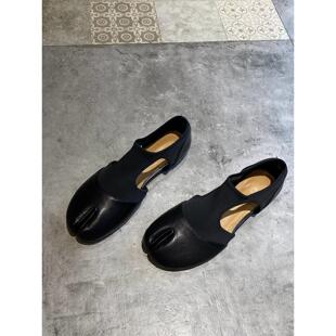 2026春夏新款复古分趾芭蕾舞鞋女真皮平底玛丽珍鞋一脚蹬浅口单鞋
