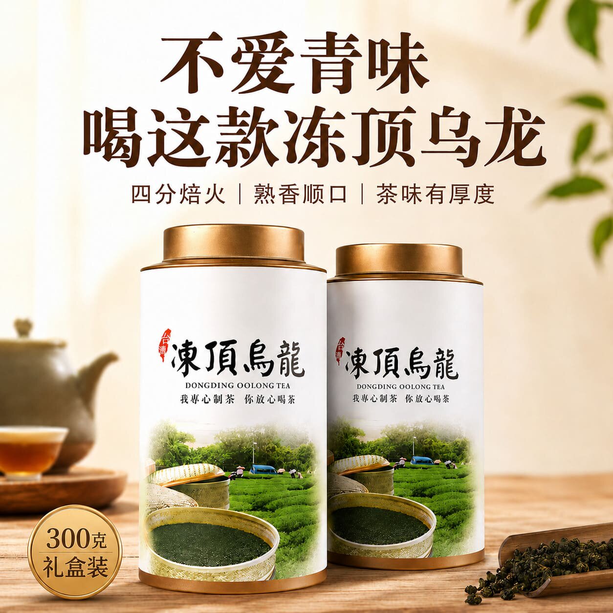 台湾冻顶乌龙茶特级高山茶原装进口洞顶浓香型冷泡茶叶非阿里山茶