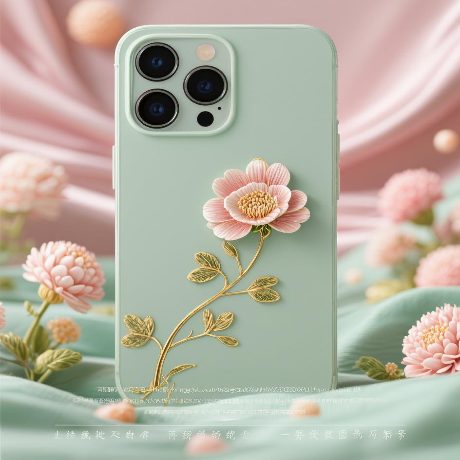 轻元笈龙井奶茶减肥定制手机壳 苏绣芨 茶养元脂燃元植固元