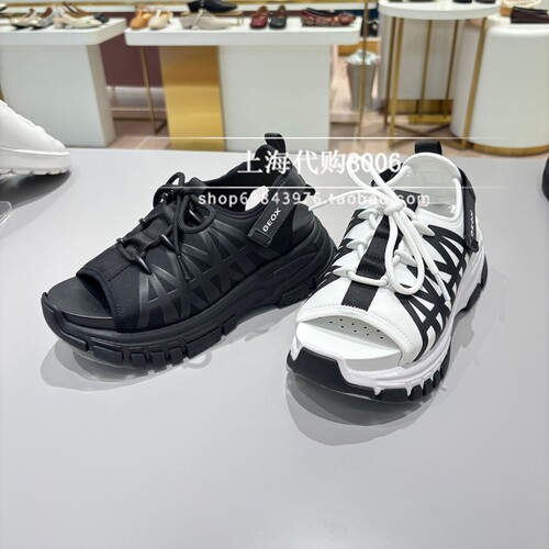 GEOX/健乐士2026夏季女鞋专柜正品运动休闲系带女凉鞋GQ260F40079