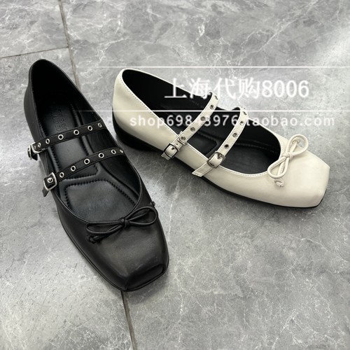 平底小皮鞋思加图方头女鞋玛丽珍
