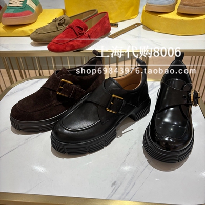 2025春季女鞋增高厚底乐福鞋单鞋