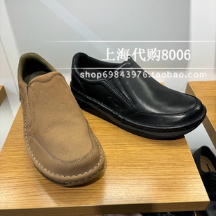 Clarks其乐2024秋冬季男鞋一脚蹬乐福鞋休闲鞋 26179834 26179836