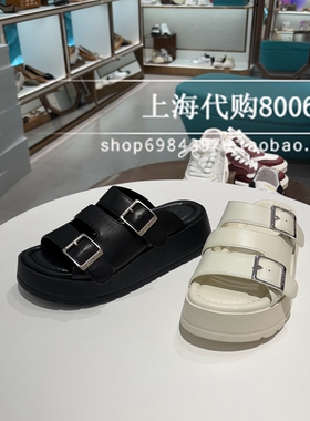 Le saunda莱尔斯丹2025夏款女鞋厚底一字拖休闲凉拖女拖鞋6M45601