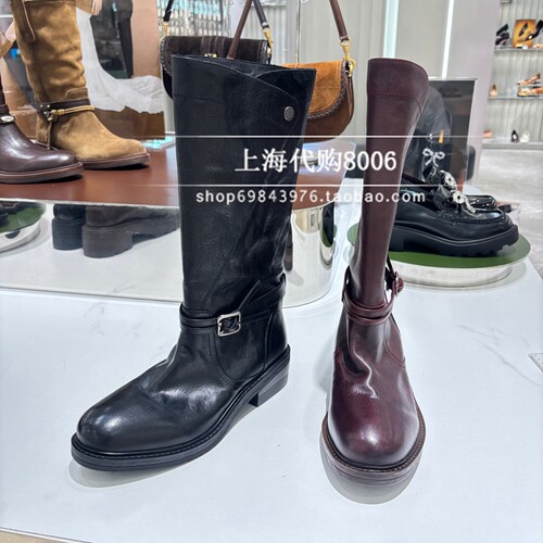 思加图冬季专柜正品女高筒靴